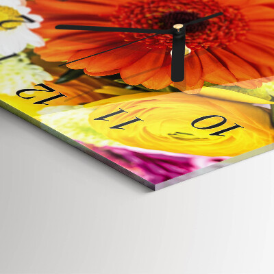 Quadrato orologio in vetro decorativo Mobili
