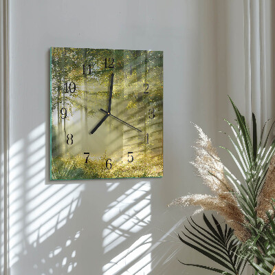 Orologio quadrato in vetro Foresta