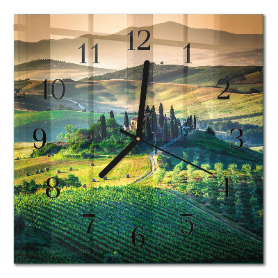 Quadrato orologio da parete Paesaggio