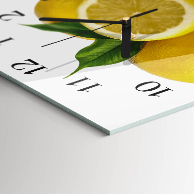 Quadrato orologio in vetro decorativo Limoni