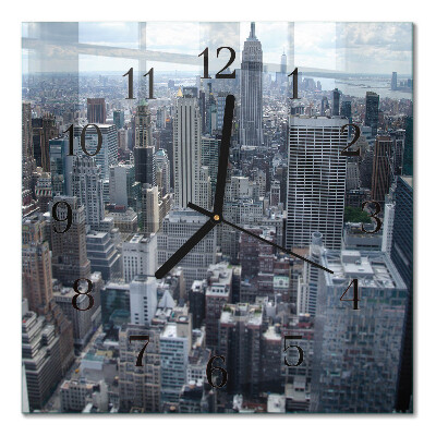 Orologio quadrato in vetro Orizzonte