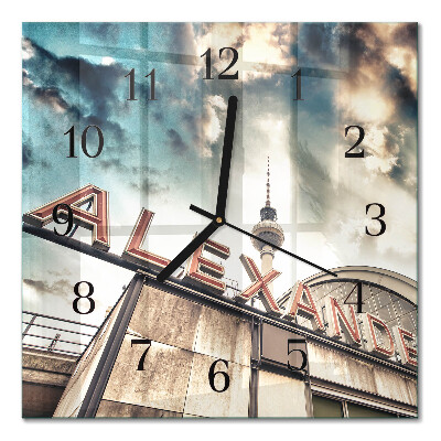 Quadrato orologio da parete Alexander Square