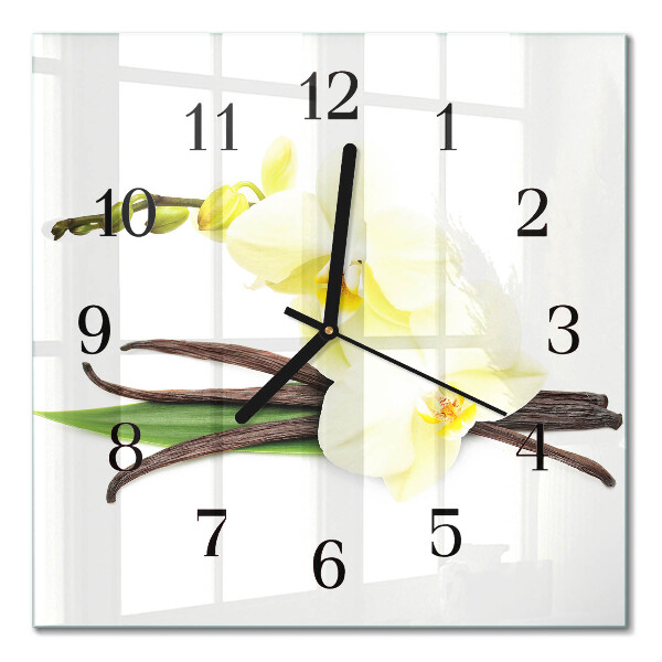 Orologio quadrato Orchidea di vaniglia