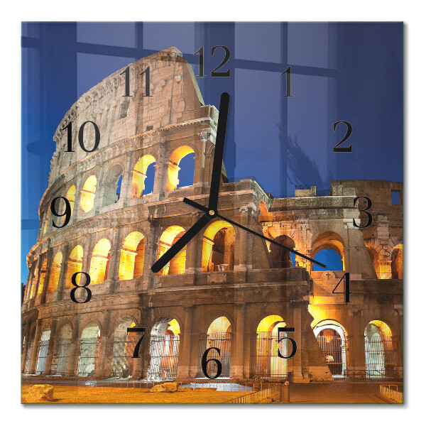 Quadrato orologio da parete Colosseo