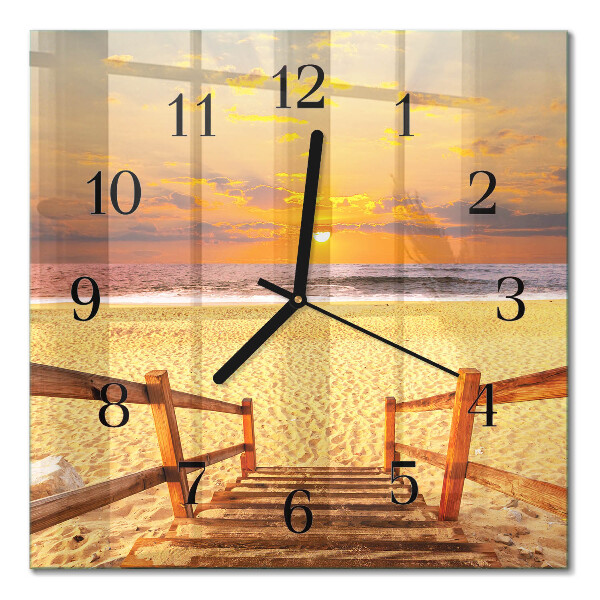 Orologio quadrato Ponte sulla spiaggia