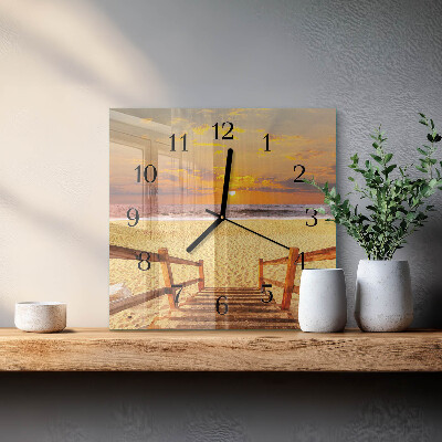 Orologio quadrato Ponte sulla spiaggia
