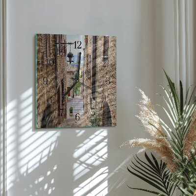 Quadrato orologio in vetro decorativo Viale