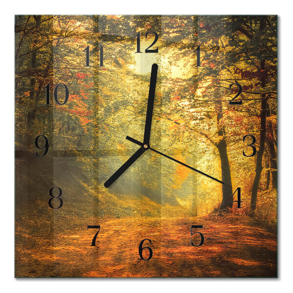 Orologio quadrato Autunno nella foresta