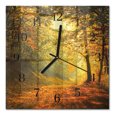 Orologio quadrato Autunno nella foresta