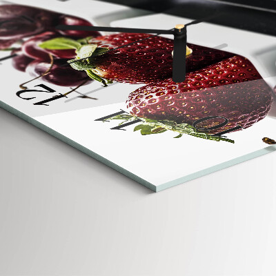 Orologio quadrato Fragole