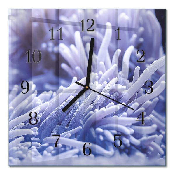 Orologio quadrato in vetro Anemone