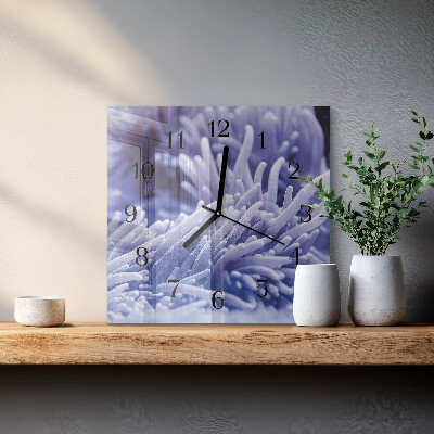 Orologio quadrato in vetro Anemone
