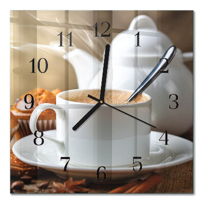 Orologio quadrato in vetro Tazza