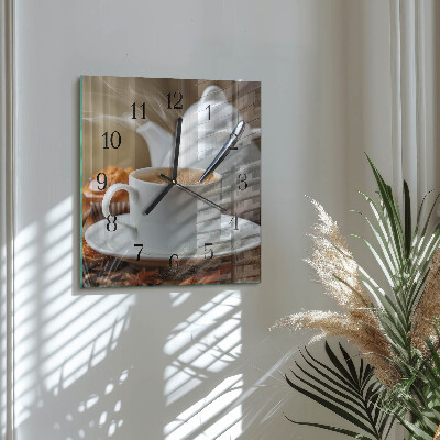 Orologio quadrato in vetro Tazza