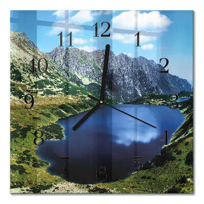 Quadrato orologio da parete Morskie Oko