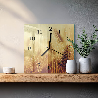 Orologio quadrato Caffè