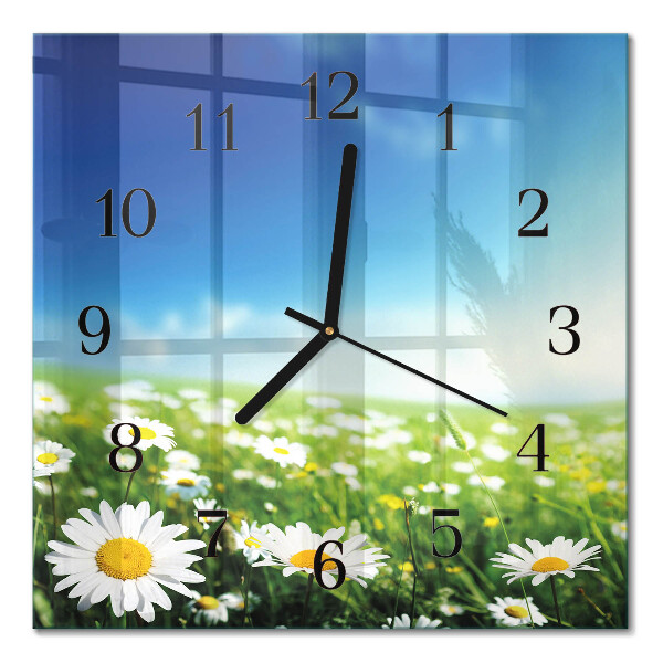 Orologio quadrato in vetro Prato