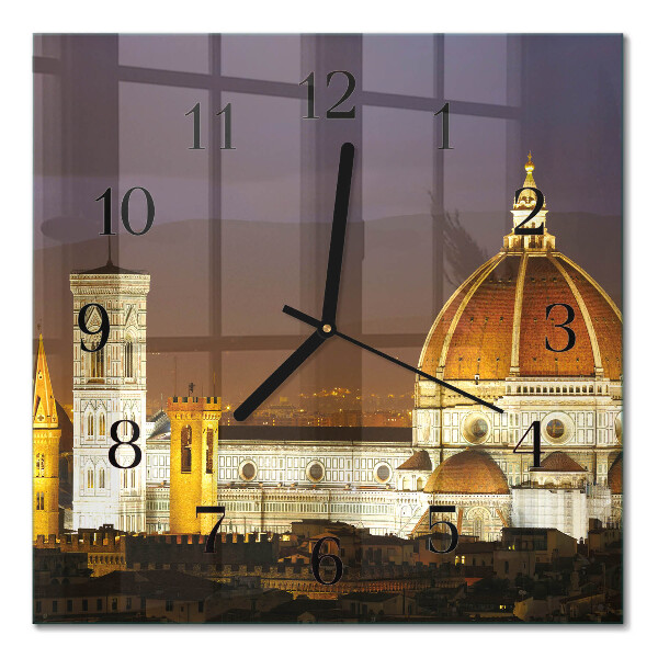 Quadrato orologio in vetro decorativo Basilica