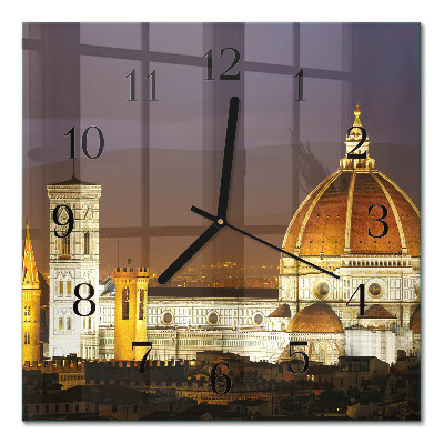 Quadrato orologio in vetro decorativo Basilica