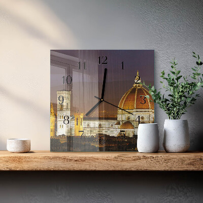 Quadrato orologio in vetro decorativo Basilica