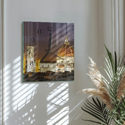 Quadrato orologio in vetro decorativo Basilica