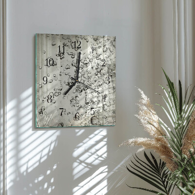 Orologio quadrato Gocce