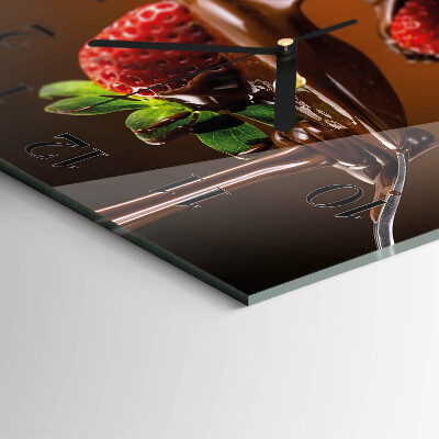 Orologio quadrato Fragole ricoperte di cioccolato