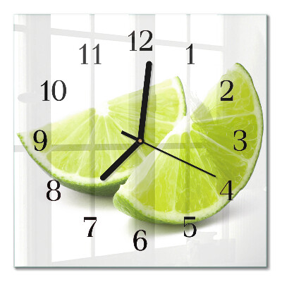Quadrato orologio in vetro decorativo Carbonato di calcio