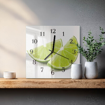 Quadrato orologio in vetro decorativo Carbonato di calcio