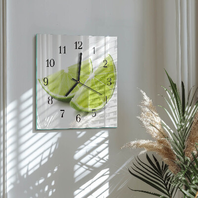 Quadrato orologio in vetro decorativo Carbonato di calcio