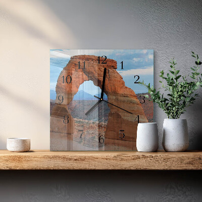 Orologio quadrato in vetro Grand Canyon