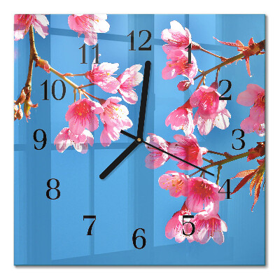 Quadrato orologio in vetro decorativo Mobili