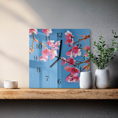 Quadrato orologio in vetro decorativo Mobili