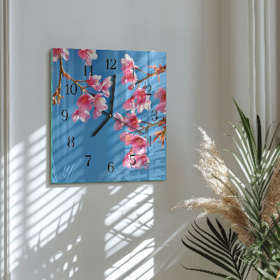 Quadrato orologio in vetro decorativo Mobili