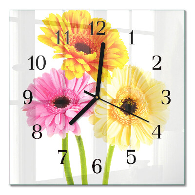Quadrato orologio in vetro decorativo Mobili