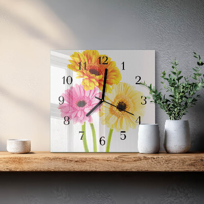 Quadrato orologio in vetro decorativo Mobili