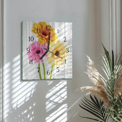 Quadrato orologio in vetro decorativo Mobili
