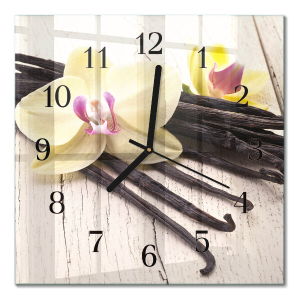 Orologio quadrato in vetro Vaniglia