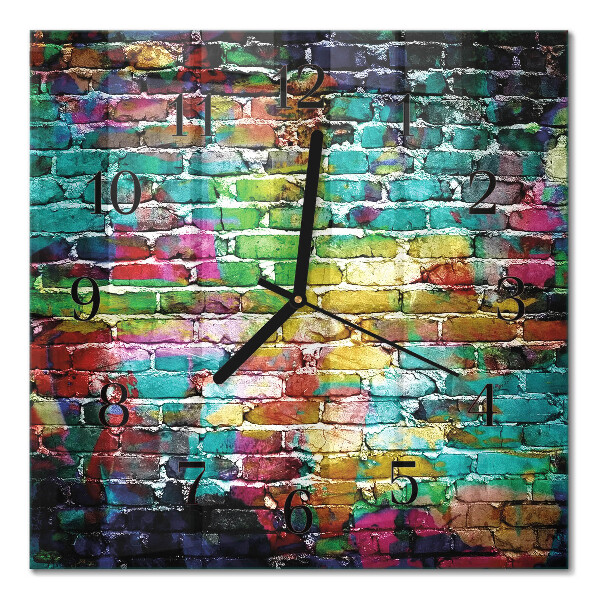 Orologio quadrato in vetro Mattone