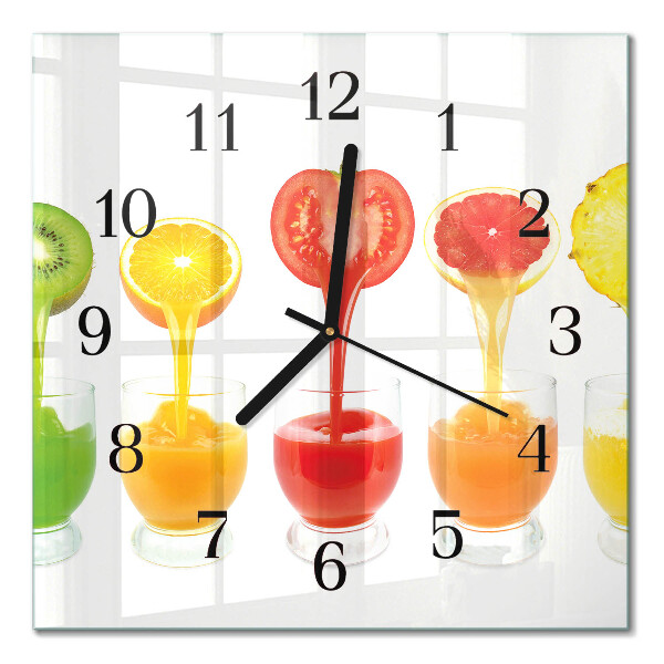 Quadrato orologio da parete Succo