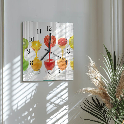 Quadrato orologio da parete Succo