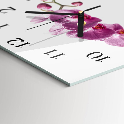 Orologio quadrato Orchidea