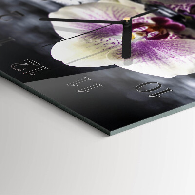 Orologio quadrato Orchidea