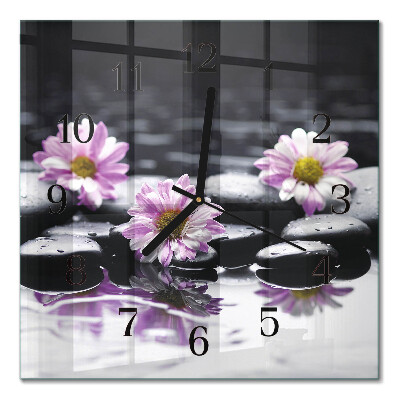 Quadrato orologio in vetro decorativo Mobili