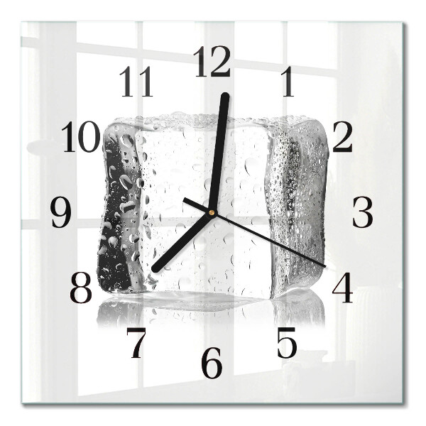Orologio quadrato in vetro Ghiaccio