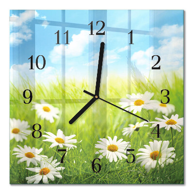 Quadrato orologio in vetro decorativo Prato