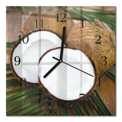 Orologio quadrato Noci di cocco