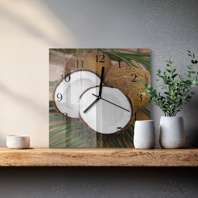 Orologio quadrato Noci di cocco