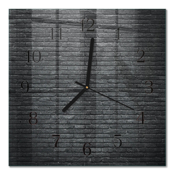 Quadrato orologio da parete Clinker