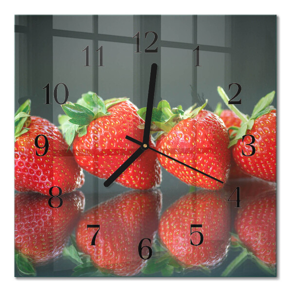 Orologio quadrato Fragole